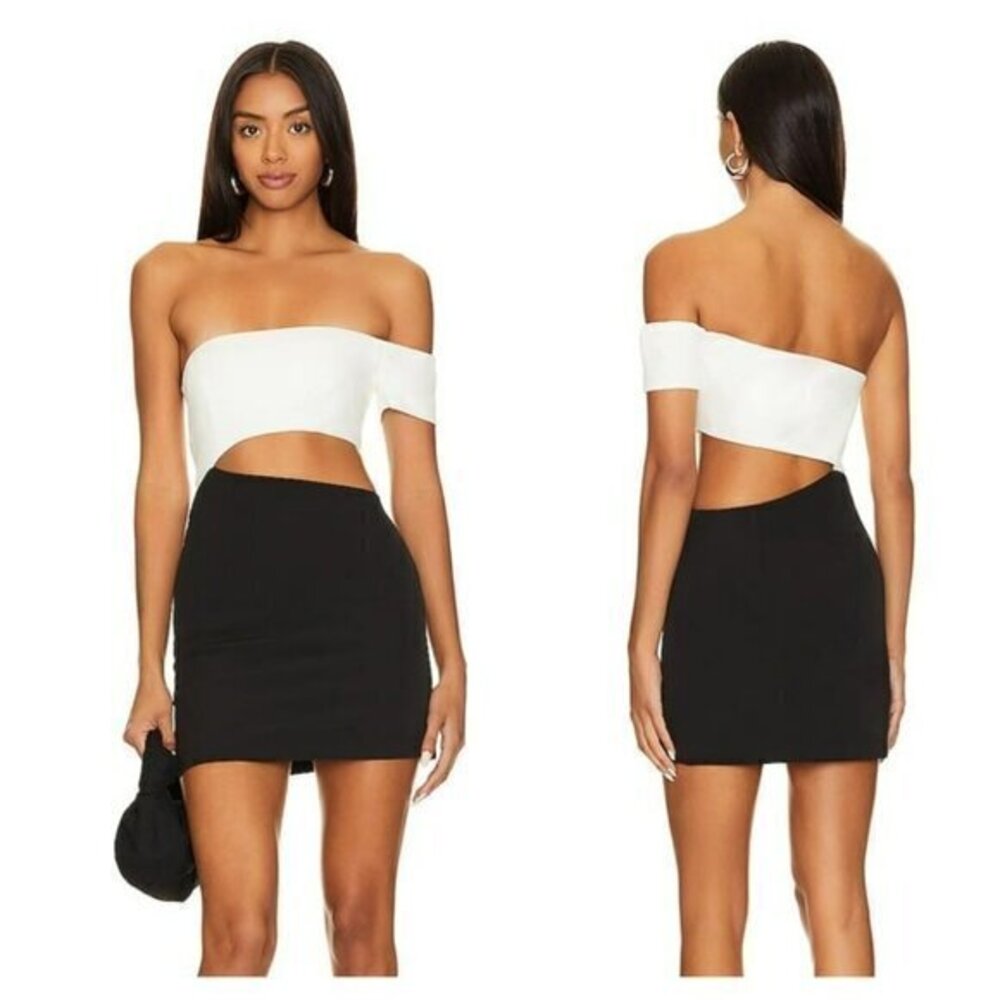 Lovers and Friends Rowan Mini Dress - White & Black